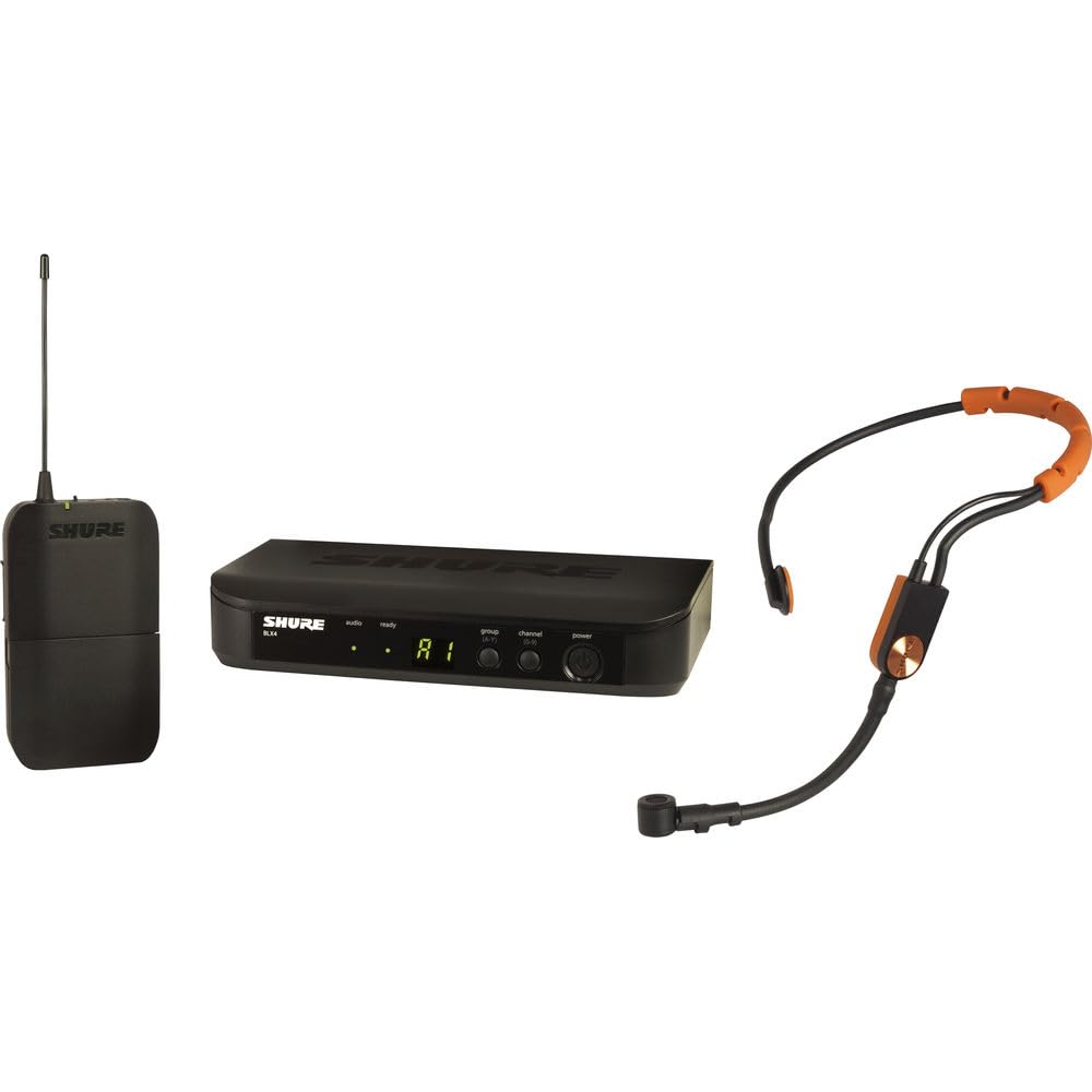 Shure BLX14/SM31 Wireless Microphone System for Fitness and Aerobics - 14-Hour Battery Life, 300 ft Range | Includes SM31 Fitnes