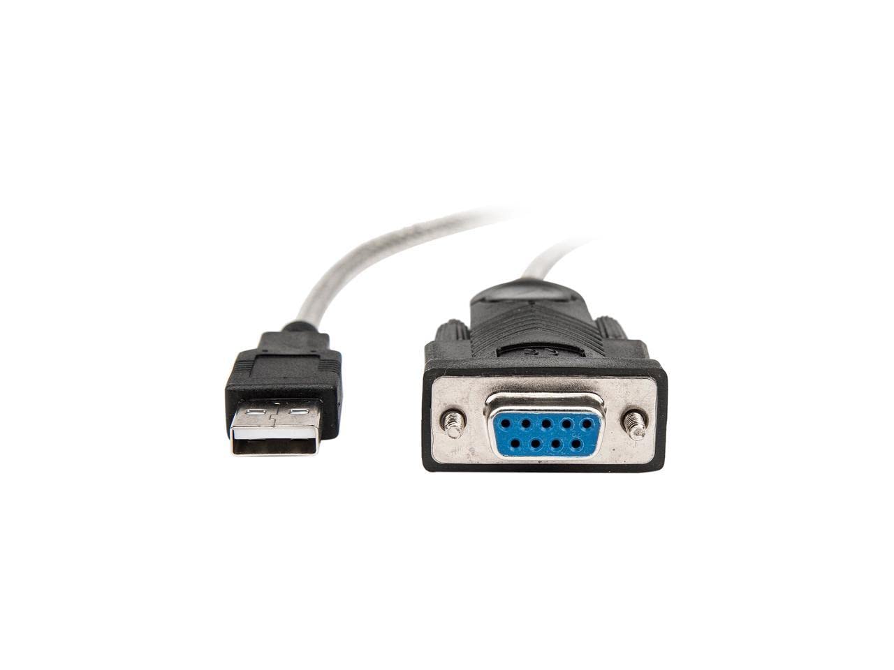 Rocstor 5FT USB to Null Modem RS232 DB9 F/M