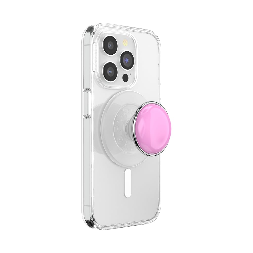PopSockets Phone Grip for MagSafe, Magnetic Holder, Phone Stand, Cute Pink - BonBon Femme Bot