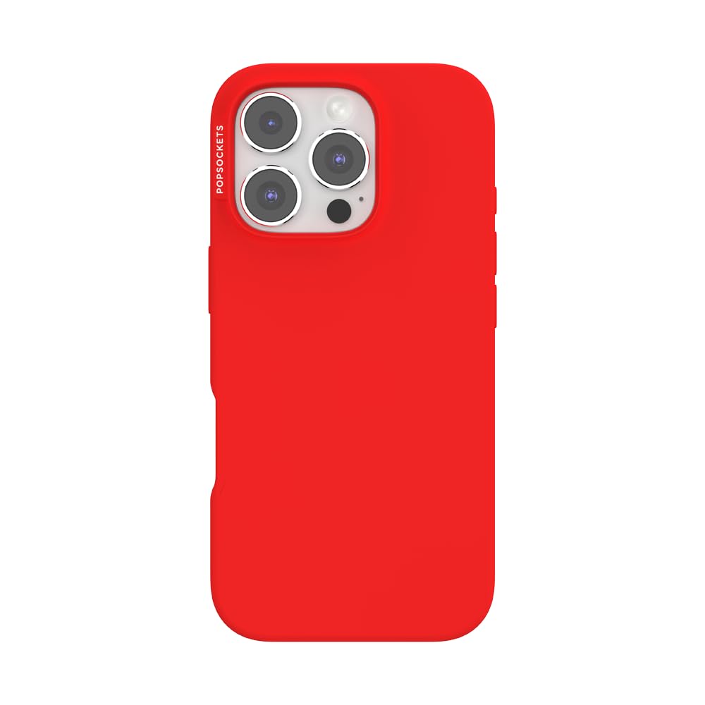 PopSockets iPhone 16 Pro Case Compatible with MagSafe, Phone Case for iPhone 16 Pro, Wireless Charging Compatible, Case Only - R