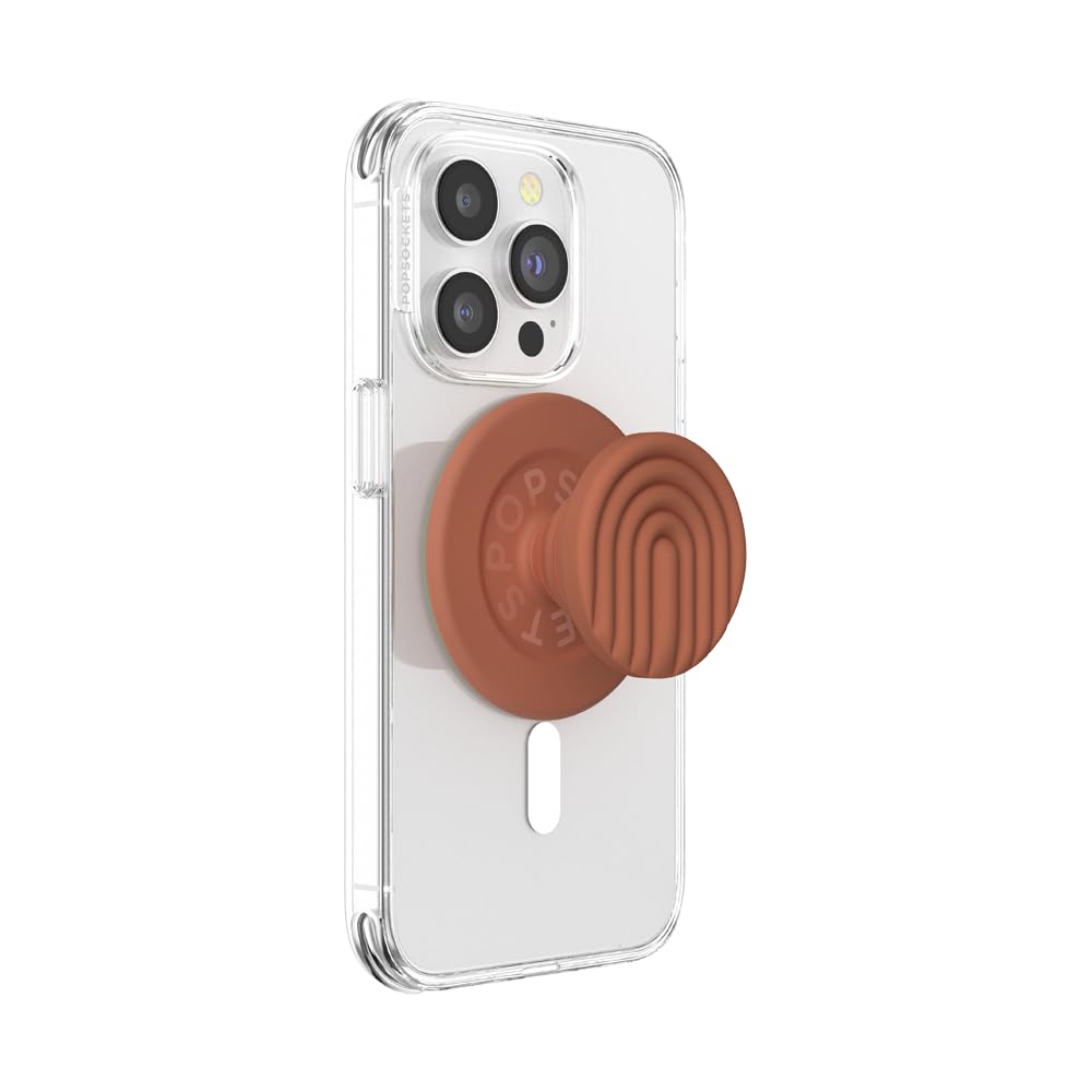 PopSockets Phone Grip for MagSafe, Magnetic Holder, Phone Stand, Boho - Terra-Cotta