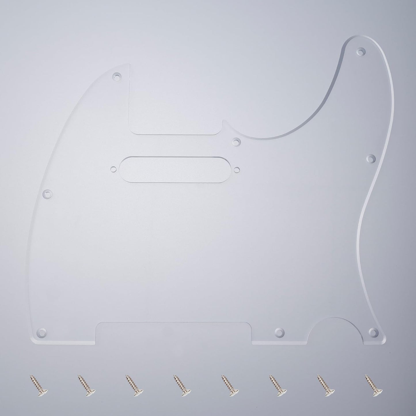 Banworks Tele Pickguard 1 Ply 8-Hole Electric Guitar Pickguard Scratch Plate for USA/Mexican Modern Style Standard Fender Teleca