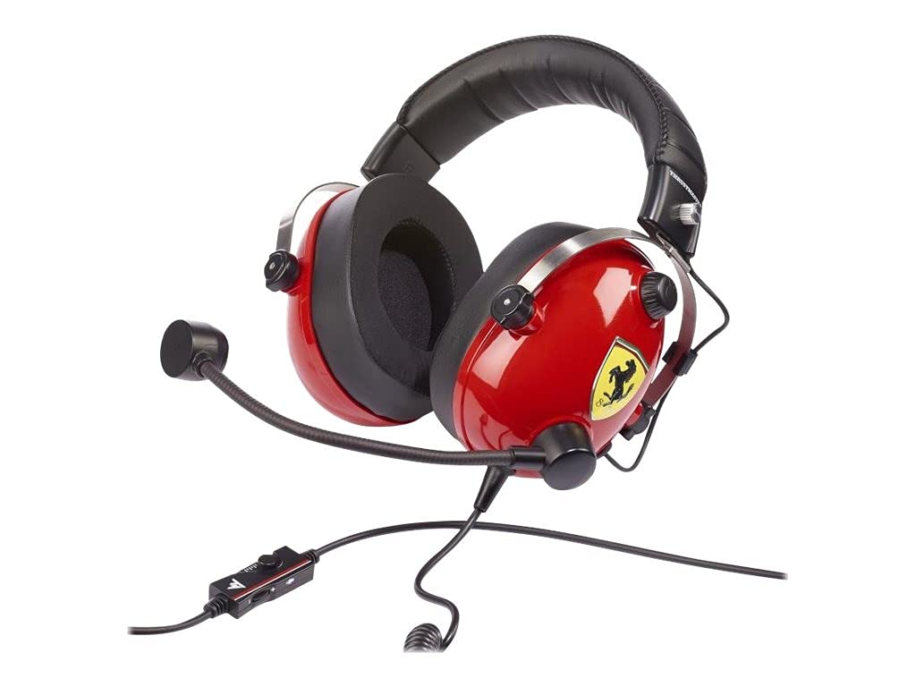 Thrustmaster T.Racing Scuderia Ferrari DTS Edition Racing Wheel - Red, Compatible with PS5, PS4, XBOX Series X/S, One, PC, Model 4060197