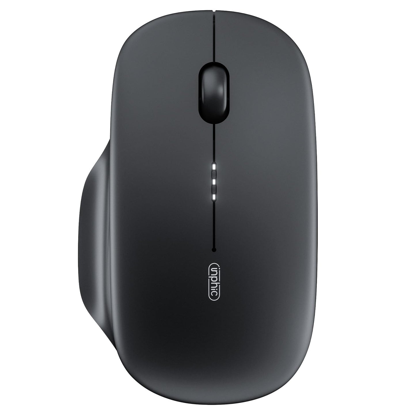 INPHIC M1 II Wireless Mouse Bluetooth, 80g Tri-Mode (Bluetooth 5.0/4.0+USB) Computer Mouse, Visible Battery Leval, Type-C Chargi