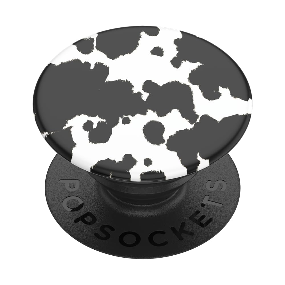 PopSockets Adhesive Phone Grip, Holder, Phone Stand, Cow Print - Its a Moood
