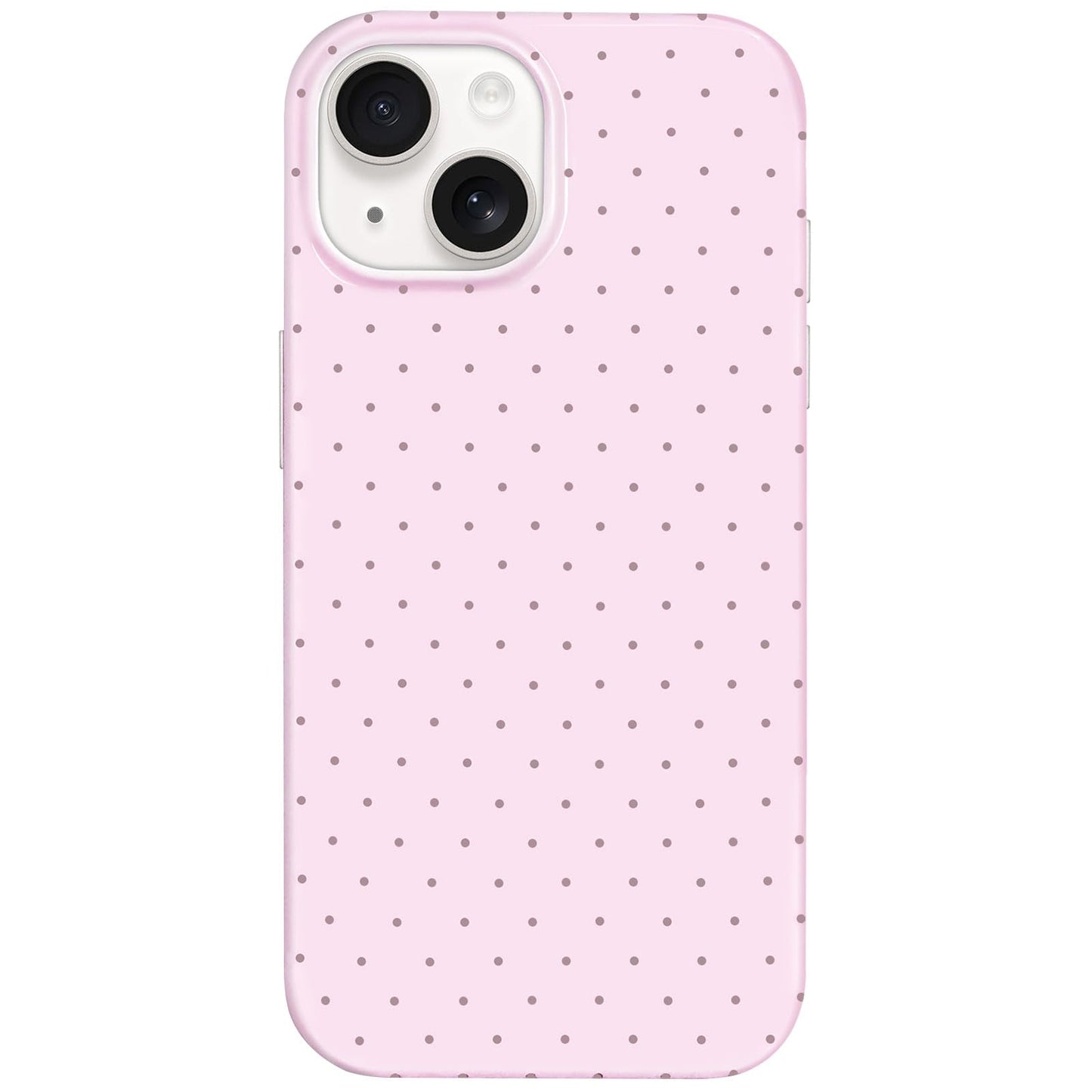 Hython for iPhone 14 Case & iPhone 13 Case Cute Polka Dot Aesthetic Design Simple Cover 6.1, Thin Slim Anti-Scratch Soft TPU Bum