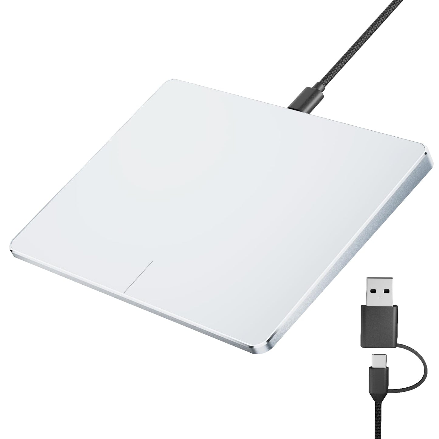 ProtoArc USB Trackpad for Windows 10/11, Large Wired Touchpad Mouse, High-Precision Navigation, Ultra-Thin Portable Aluminum All