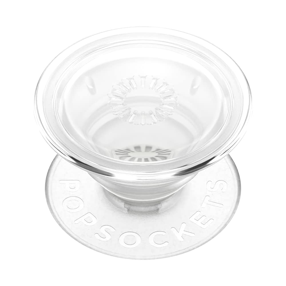 PopSockets Phone Grip with Expanding Kickstand, Adhesive Grip - Clear