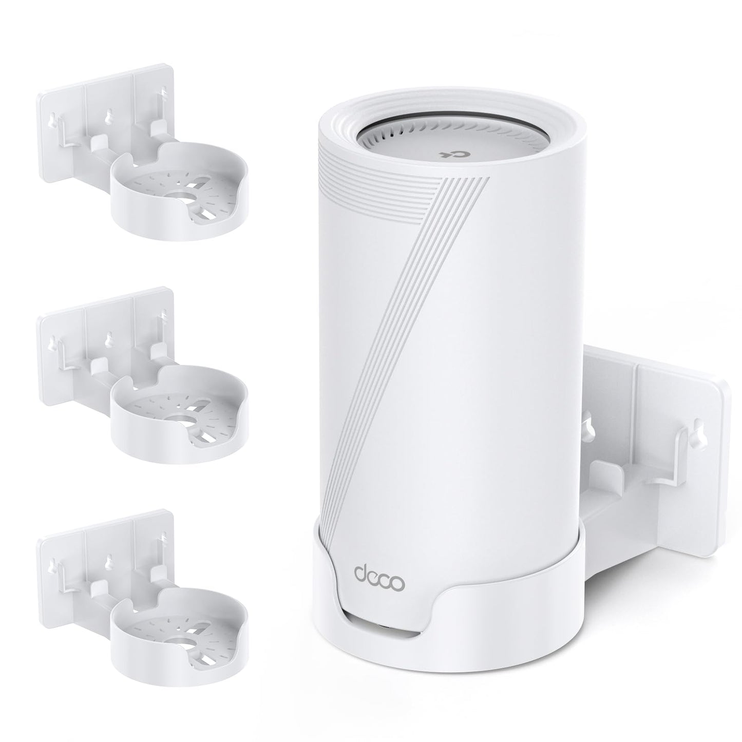 W&J 1983 Wall Mount for TP-Link Deco BE75/BE85/BE95/BE10000/BE17000/BE22000/BE33000 Mesh WiFi 7, Upgraded ABS Bracket Holder wit