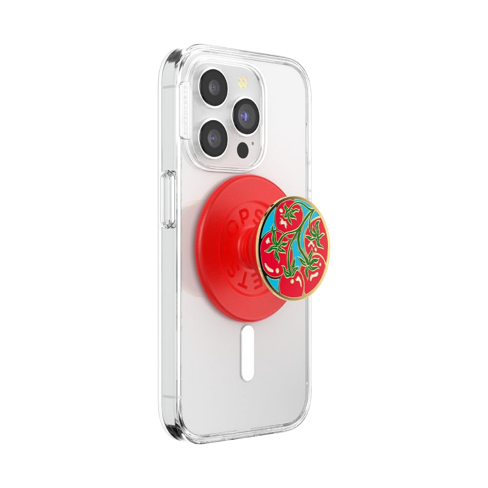 PopSockets Phone Grip for MagSafe, Magnetic Holder, Phone Stand - Tomato Rosso