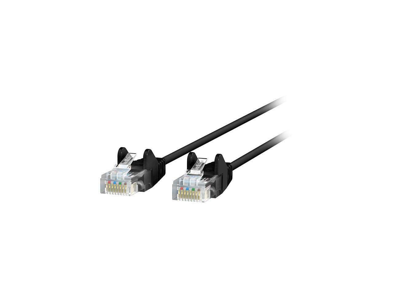 Belkin CAT6 Slim 28AWG Cable -Black -1FT