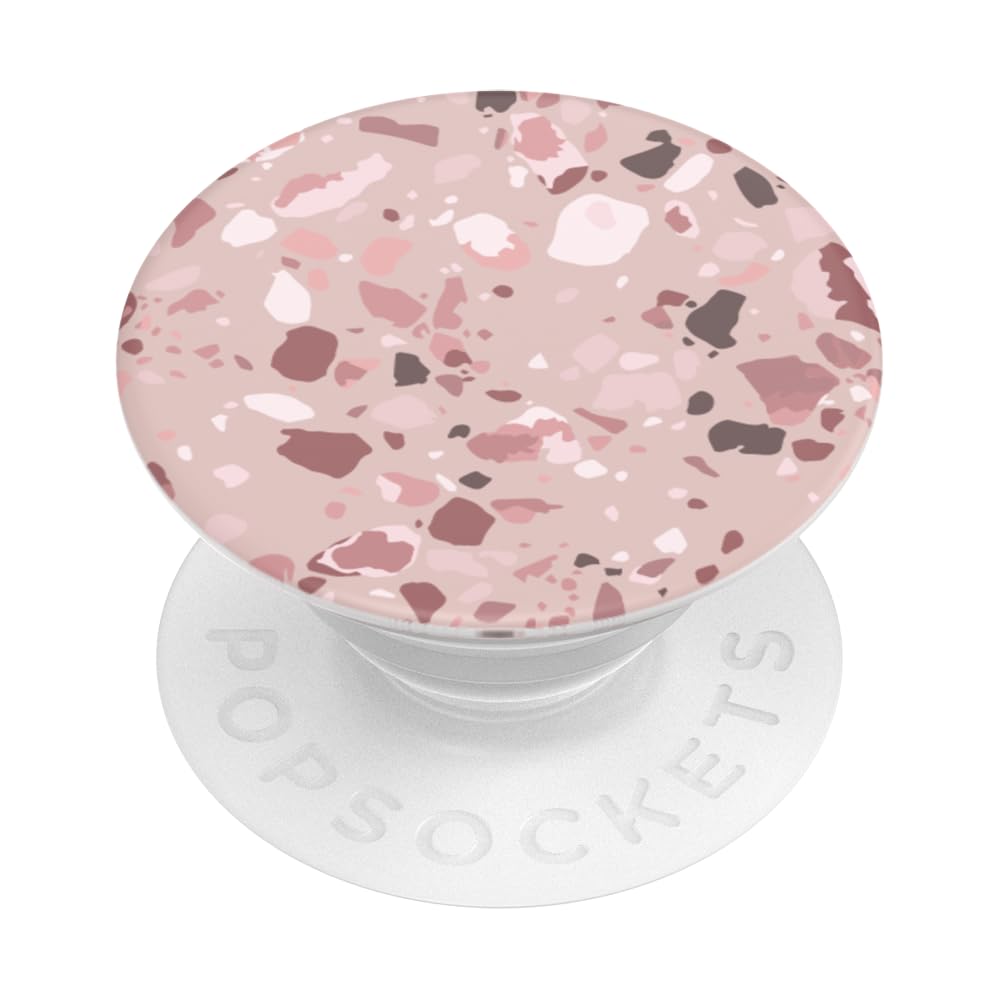 PopSockets Adhesive Phone Grip, Holder, Phone Stand, Cute Pink - Terrazo Clay