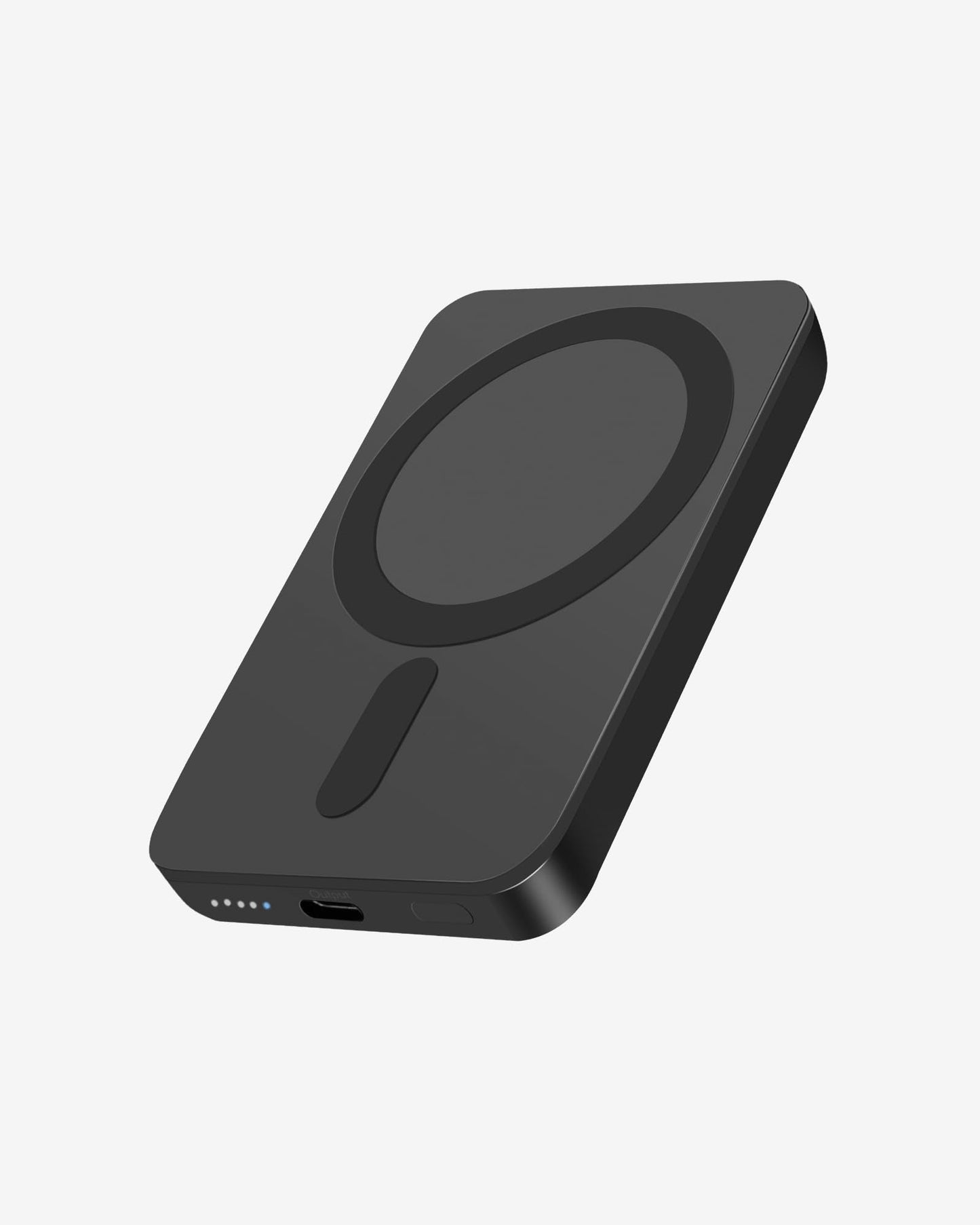 Miady Mini MagSafe-Compatible Portable Charger, 5000mAh 5W Compact Magnetic Power Bank for iPhone 16/15/14/13/12, 12W USB-C Char