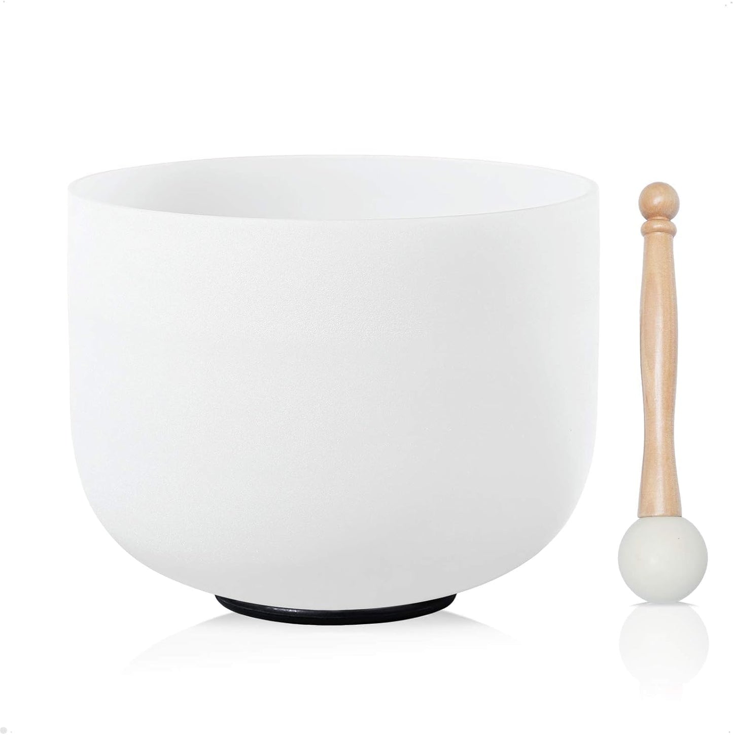 CVNC 432HZ 12 Inch C Note Root Chakra Frosted Quartz Crystal Singing Bowl Meditation Therapy Sound Healing Instrument Sound Bath