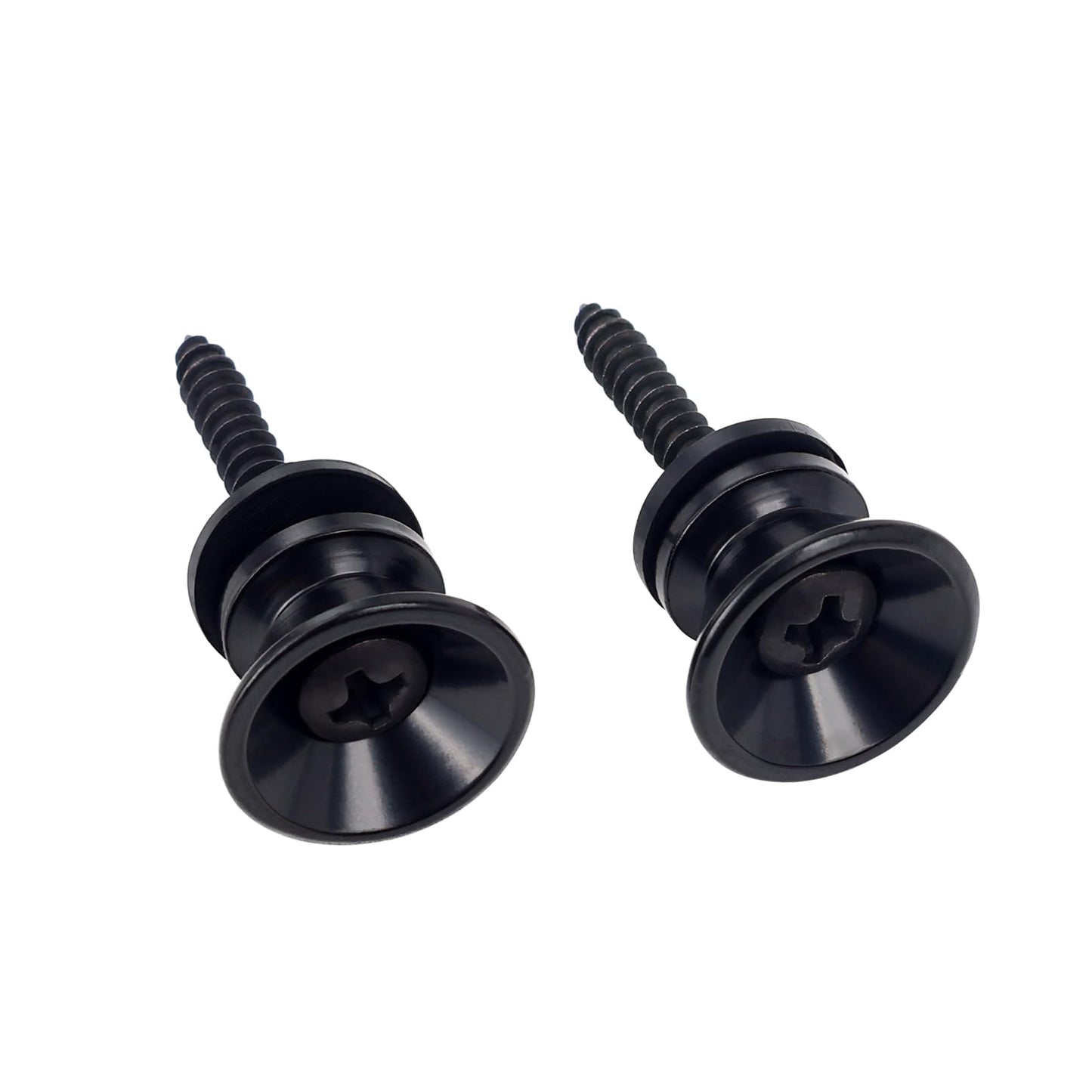Banworks Guitar Strap Buttons Metal End Pins with Mounting Screws for Acoustic/Electric Strat Tele Guitars Pack of 2 JT/BDK-01 B