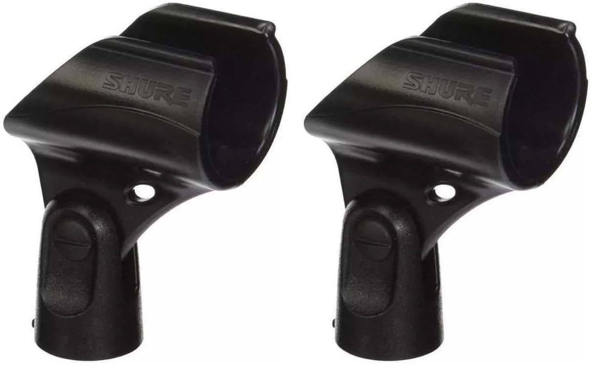 Shure WA371 Microphone Clip for all Shure Wireless Handheld Transmitters (Pack of 2)