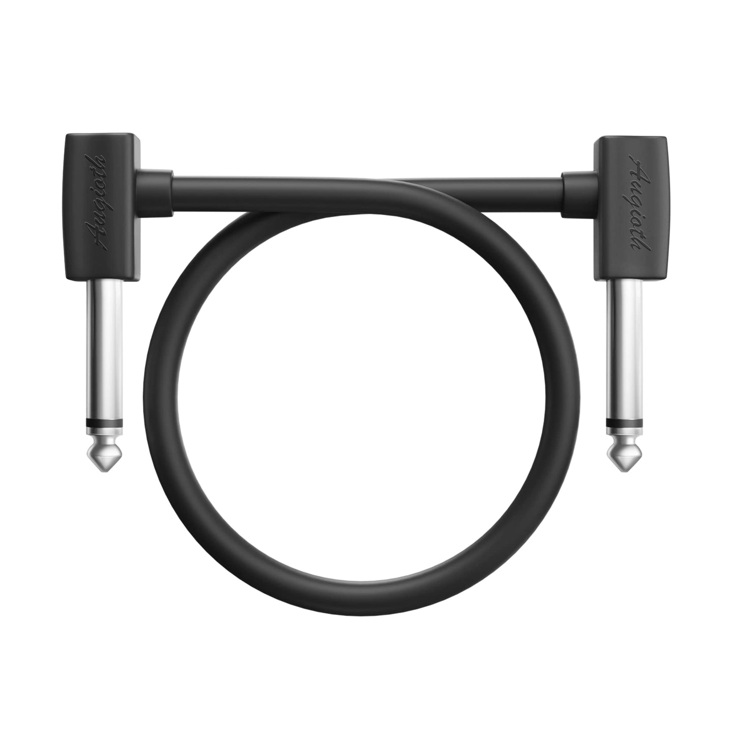 Augioth 24 Inch 60 cm Guitar Patch Cable 2 Ft 1/4 Right Angled TS Effect Pedal Cord