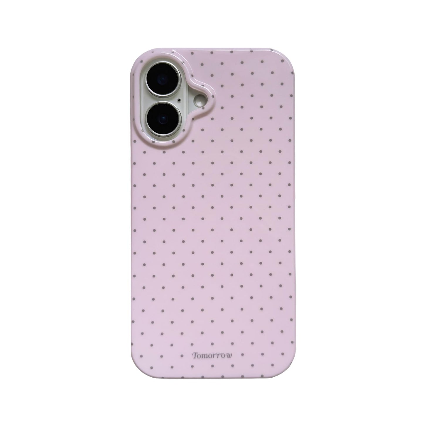 Faneiy for iPhone 16 Case Cute Fashion Polka Dot Aesthetics Women Girly Stylish Protective Soft Shockproof Phone Case Pink