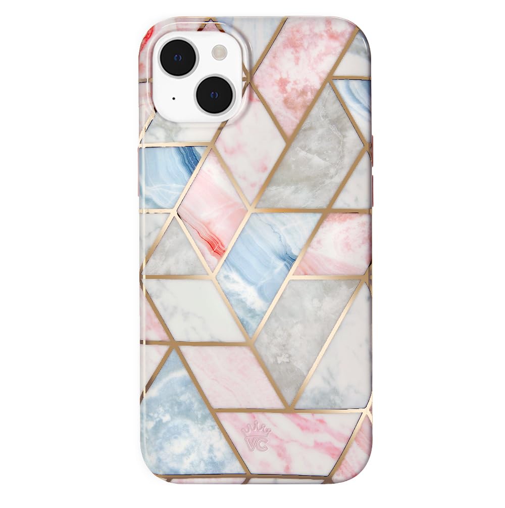 VELVET CAVIAR for iPhone 14 Plus Case - Compatible with MagSafe - 10ft Drop Tested - Geometric Marble