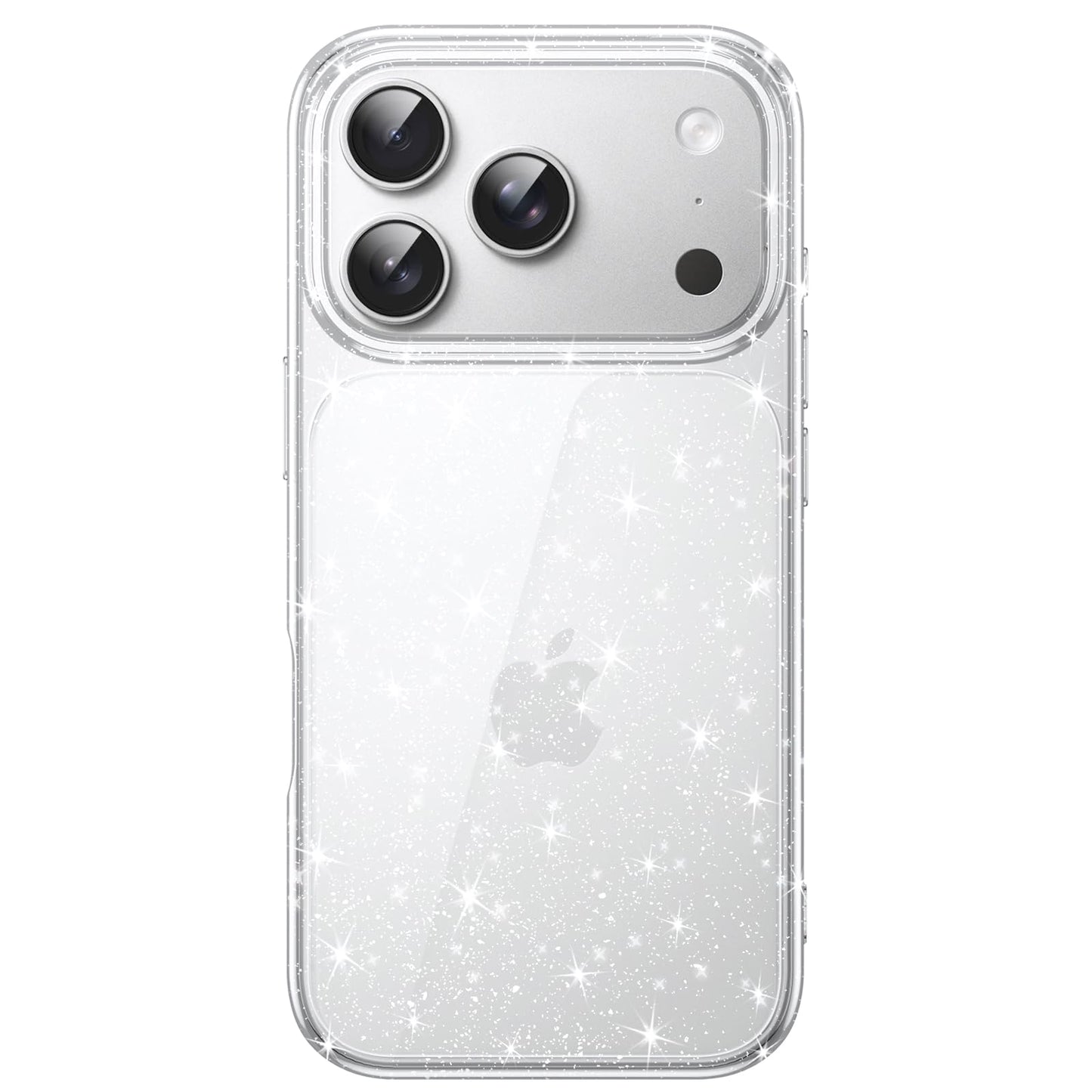 JETech Glitter Case for iPhone 17 Pro Max 6.9-Inch, Bling Sparkle Shockproof Phone Bumper Cover, Cute Sparkly for Women and Girl