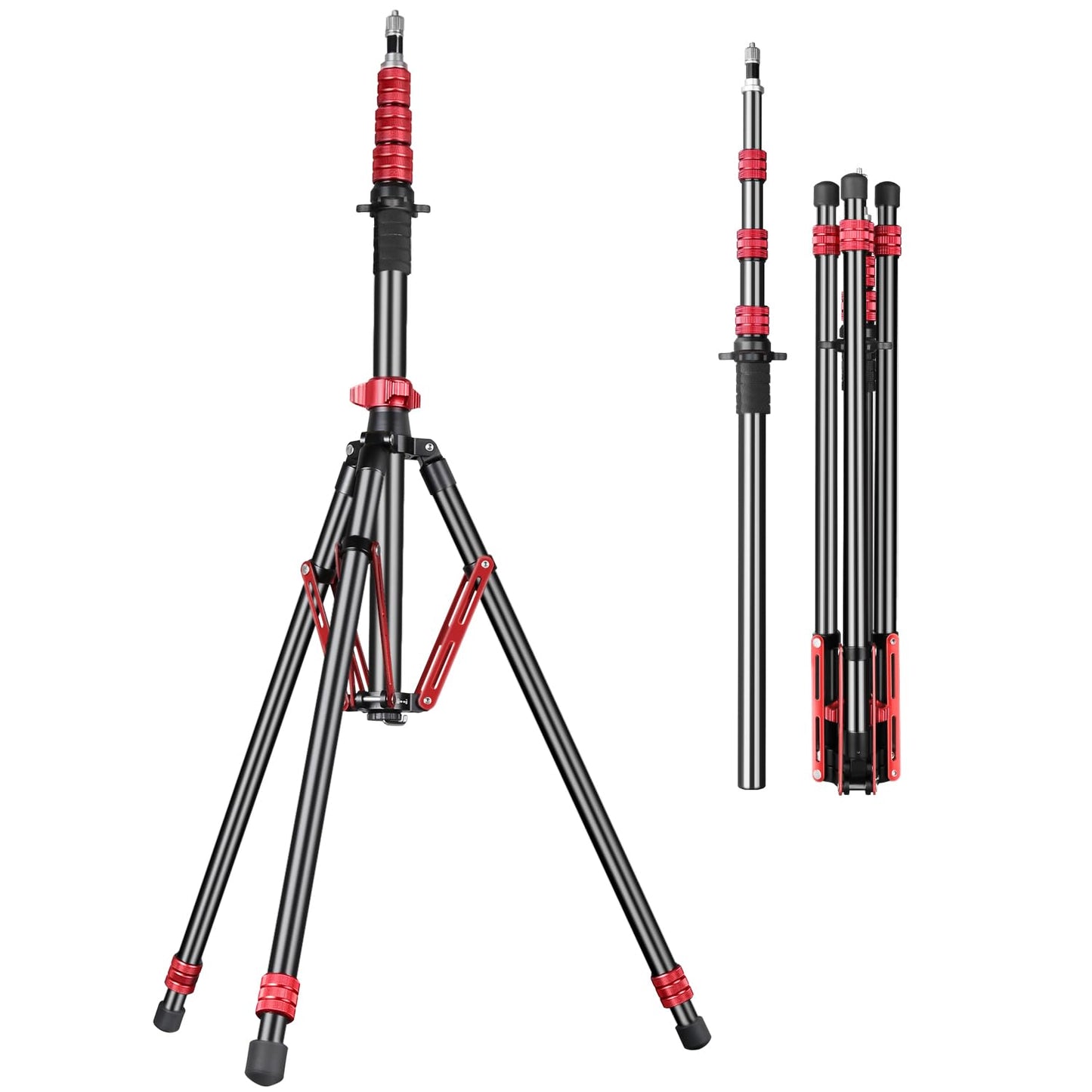 FreeSea Light Stand Aluminum, Adjustable Tripod Stand for Photography, 260cm/102inch Studio Sturdy Tripod for Speedlite Flash So