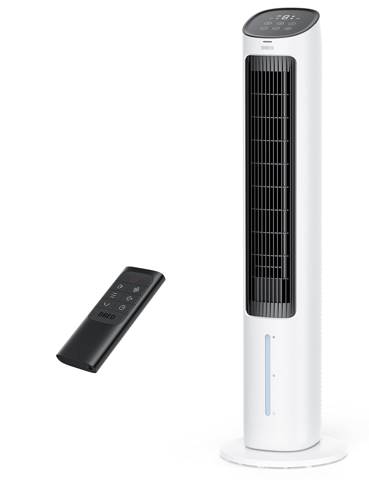 Dreo Cooling Fans That Blow Cold Air, 40 Evaporative Air Cooler, 2023 Upgrade Tower Fan for Bedroom with 80 Oscillating, Ice Pac