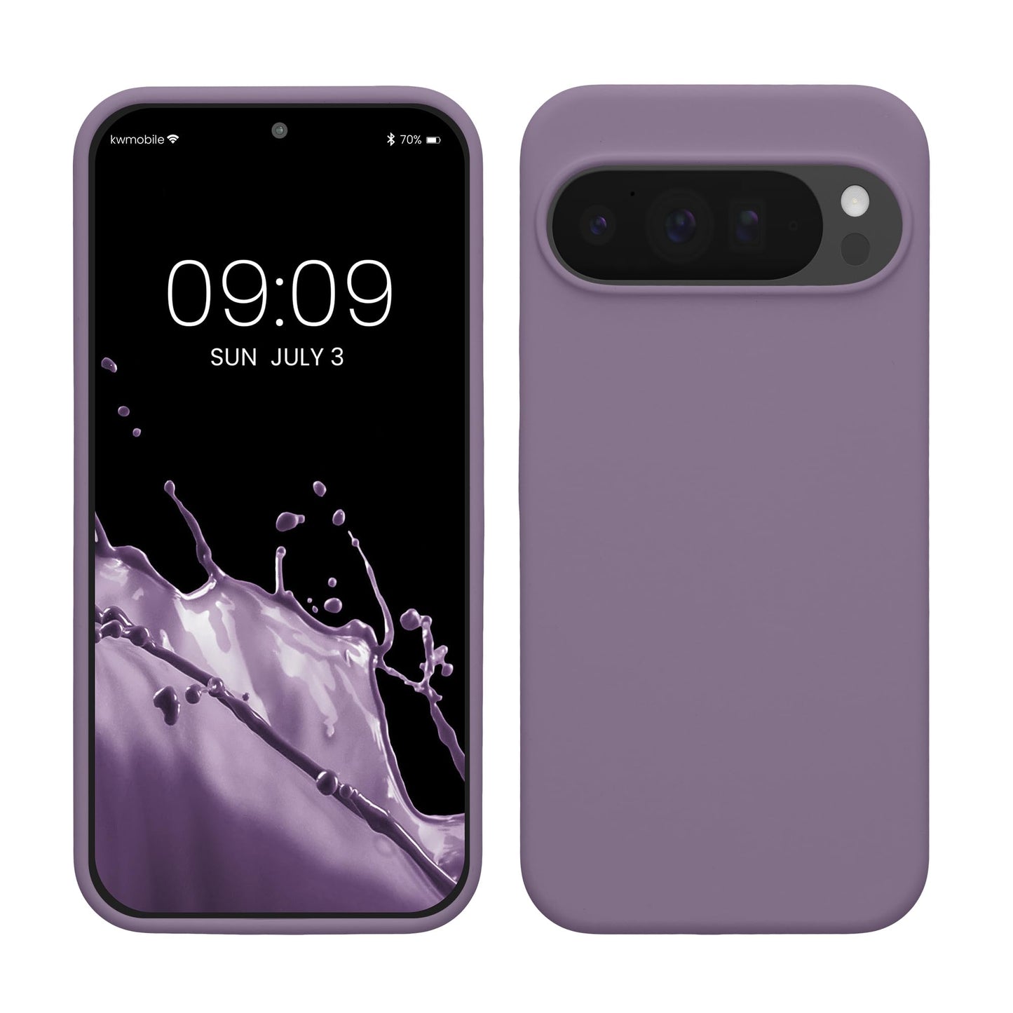 kwmobile Case Compatible with Google Pixel 10 Pro XL Case - TPU Silicone Phone Cover with Soft Finish - Pale Iris