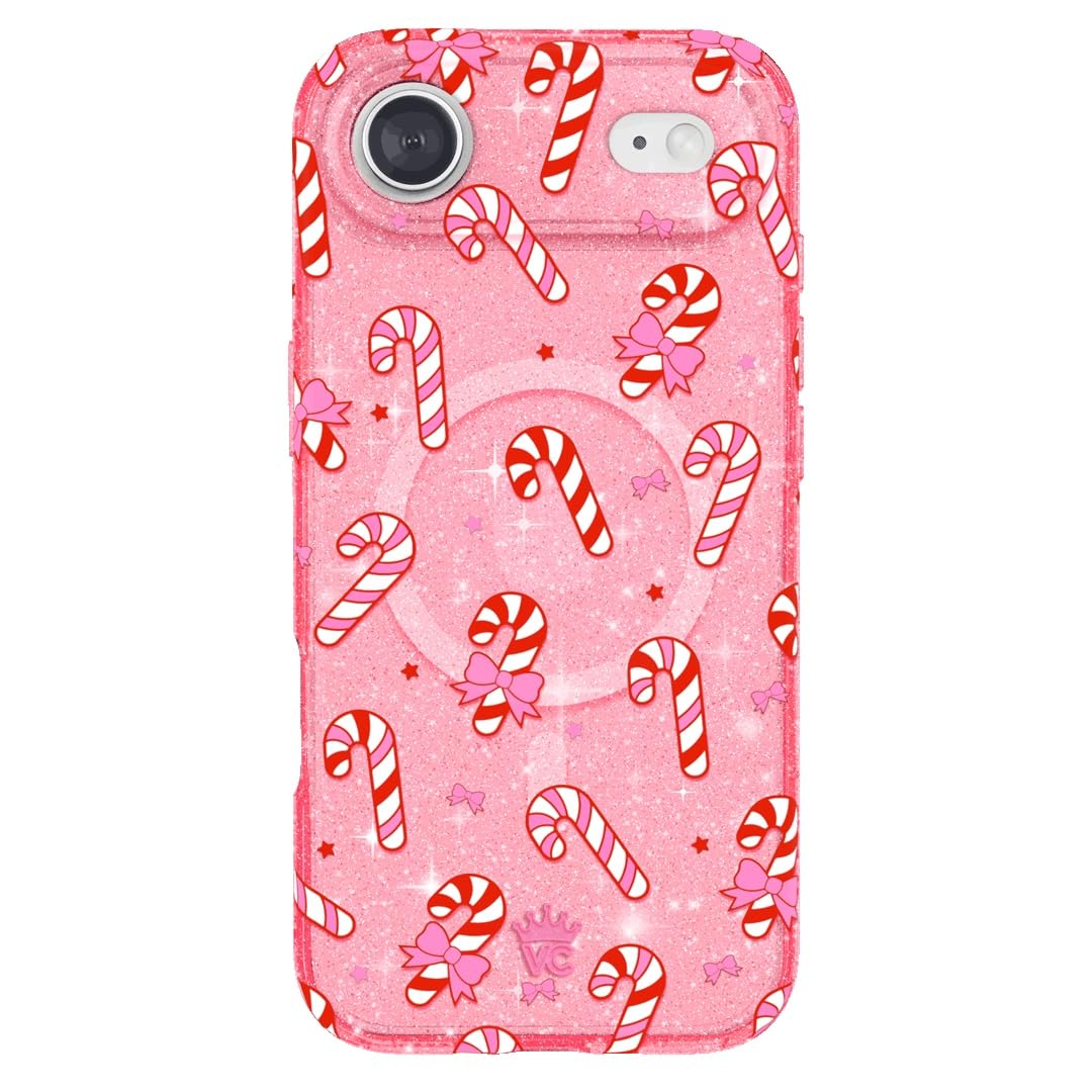 VELVET CAVIAR Case for iPhone 17 Air | Compatible with MagSafe | 10ft Drop Tested | Protective Christmas Cases | Pink Peppermint