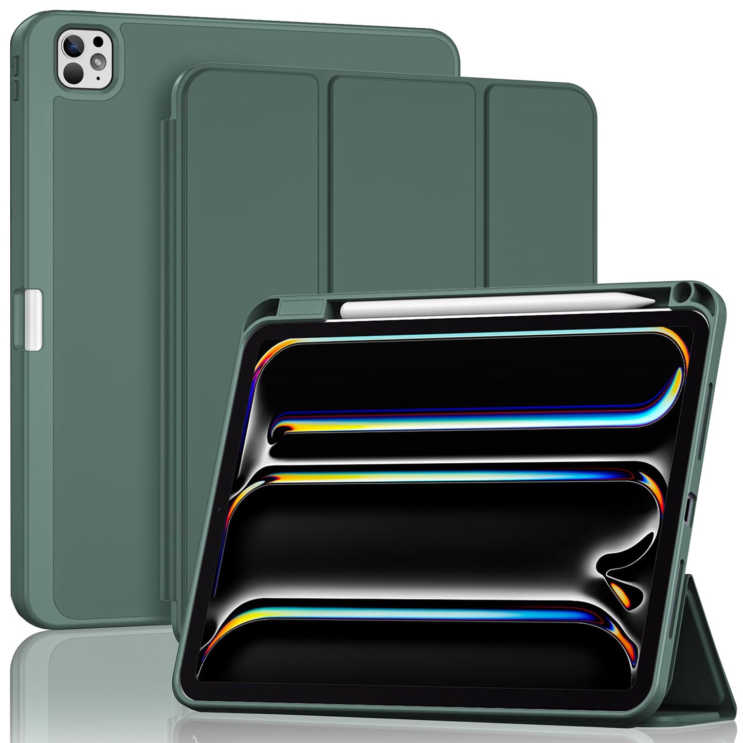 ProCase for iPad Pro 11 Inch Case M5 2025/M4 2024 5th Gen with Pencil Holder, iPad Pro 11(Model: A3357/A3358/A3359/A2836/A2837/A