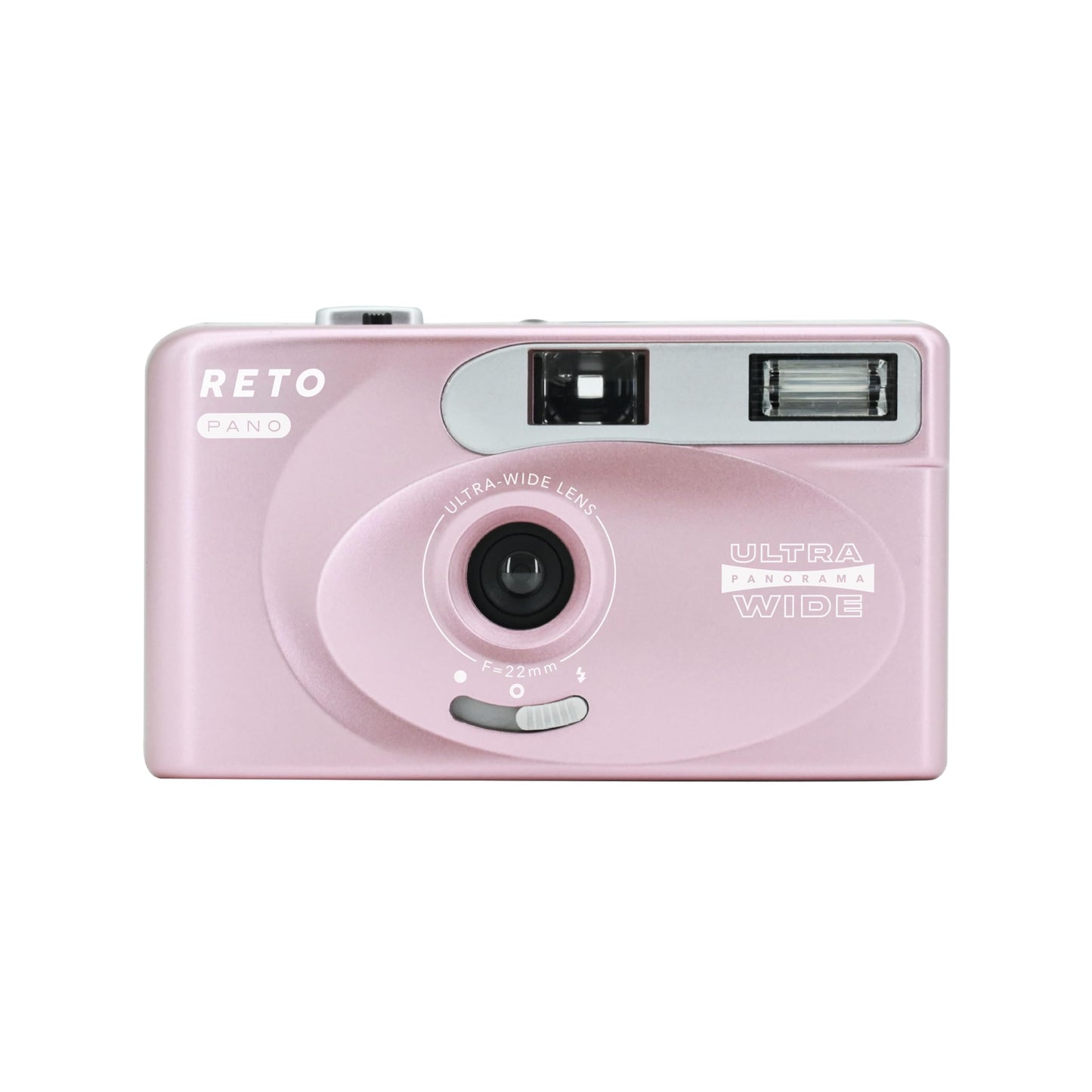RETO PANO 35mm Film Camera - 22mm Wide Lens, Panorama, Easy Switch, Cinematic Modes, Lens Cover, Built-in Flash, Reusable (Film