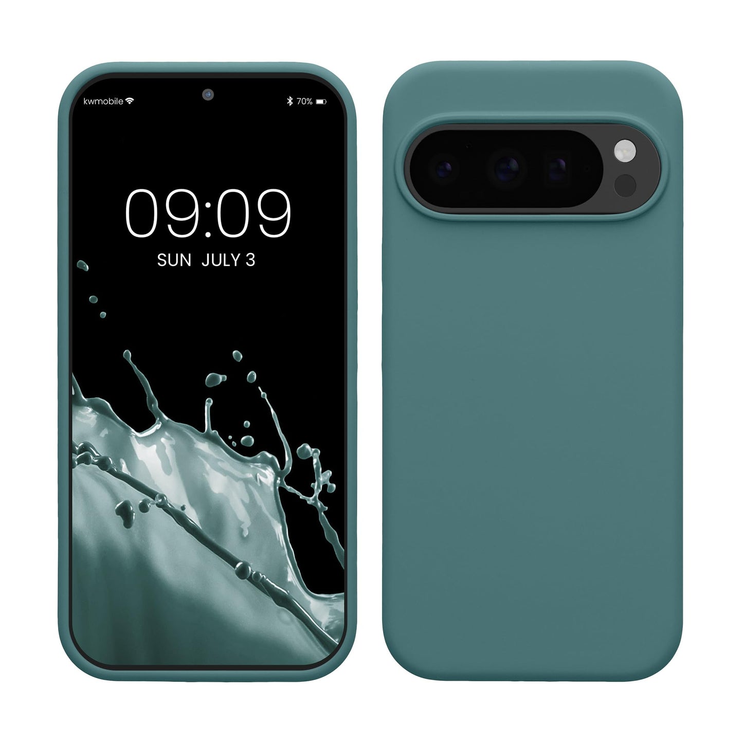 kwmobile Case Compatible with Google Pixel 10 / Pixel 10 Pro Case - TPU Silicone Phone Cover with Soft Finish - Antique Stone