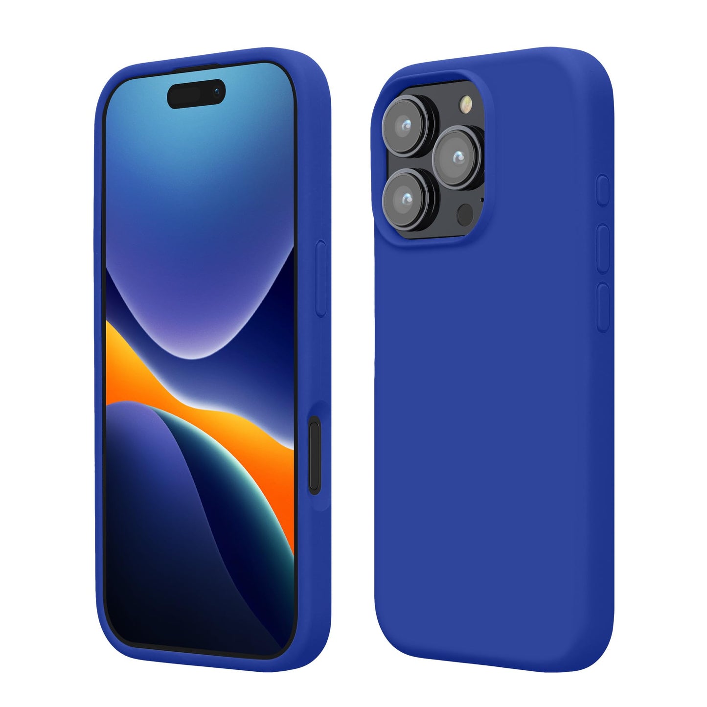 kwmobile Case Compatible with Apple iPhone 16 Pro Max Case - TPU Silicone Phone Cover with Soft Finish - Baltic Blue