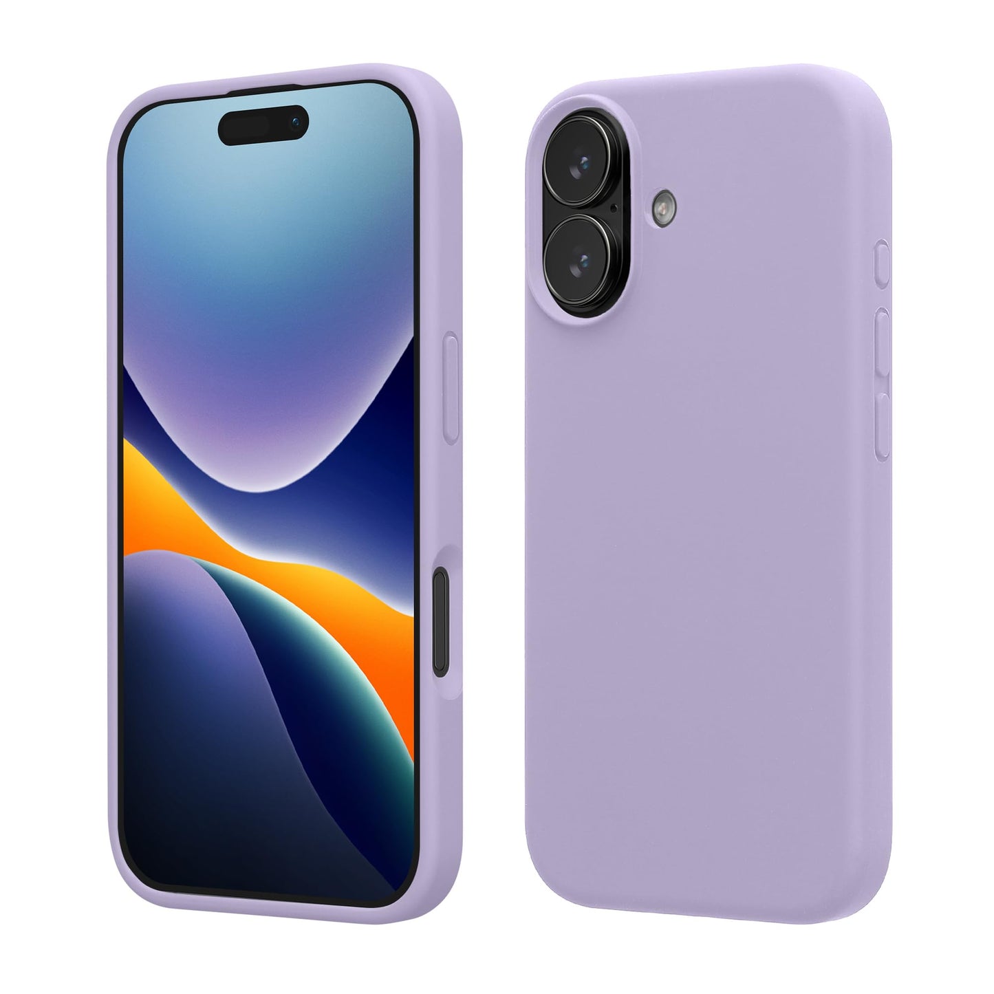 kwmobile Case Compatible with Apple iPhone 17 Case - TPU Silicone Phone Cover with Soft Finish - Lavender