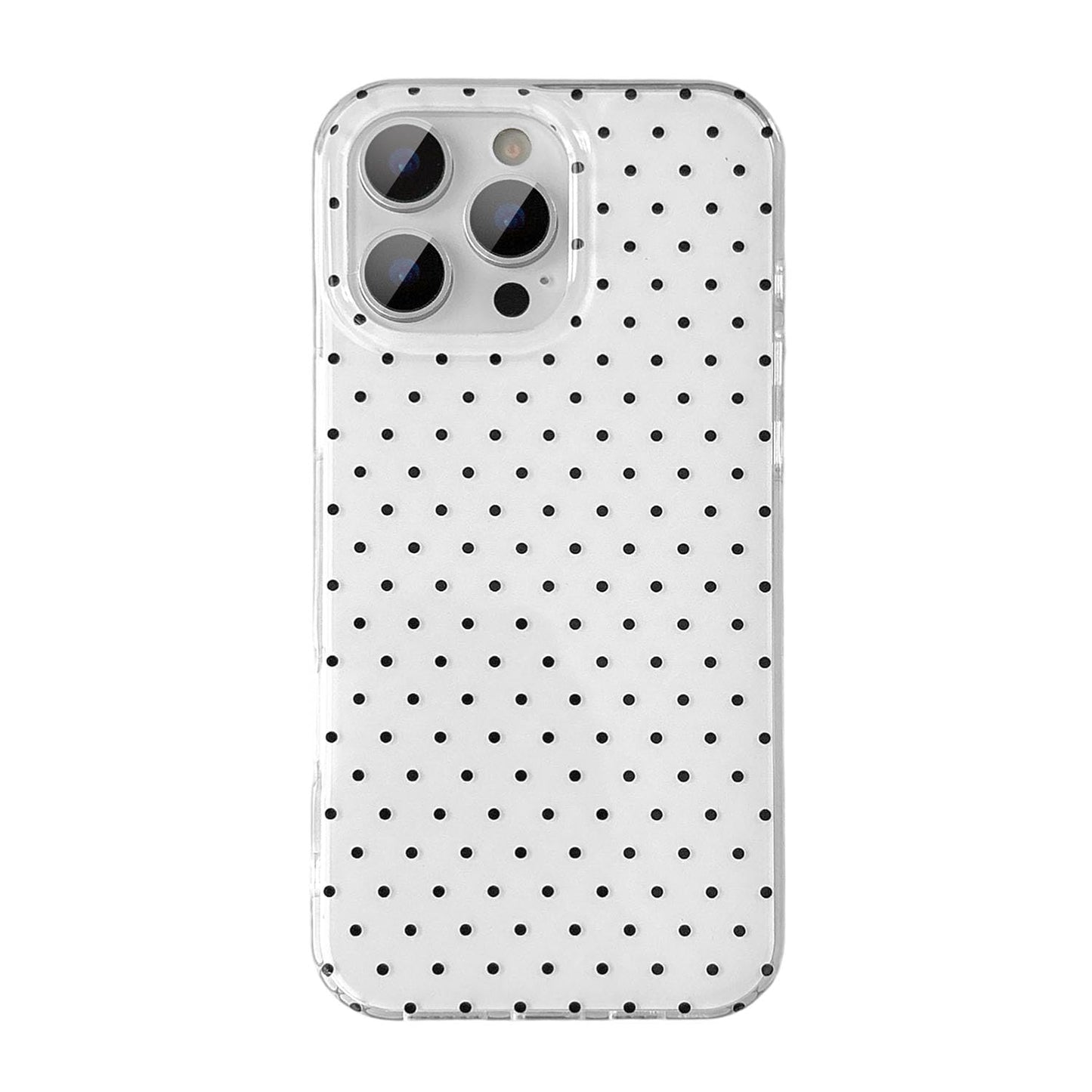 QLTYPRI Cute Phone Case for iPhone 12 Pro Max Case Polka Dot Fashion Aesthetic Design for Women Girls, Slim TPU Shockproof Prote