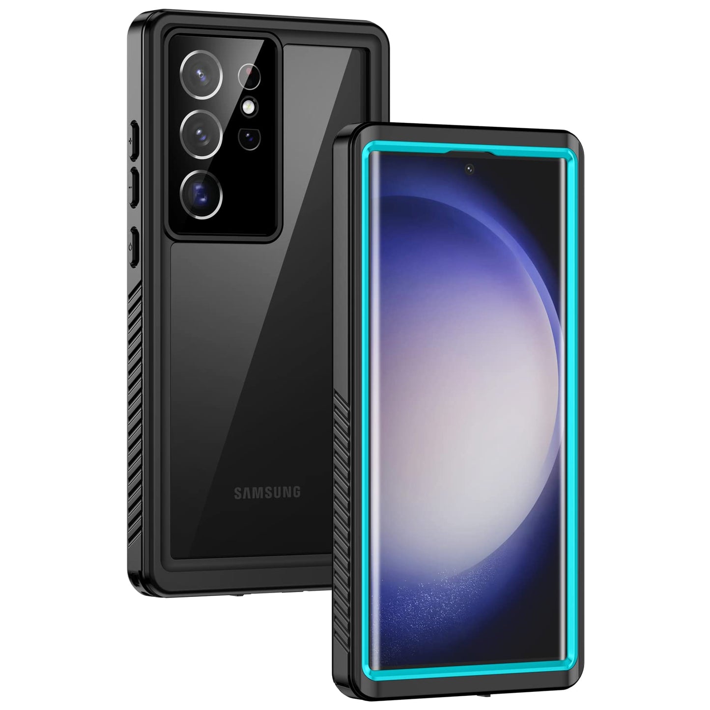 Lanhiem for Samsung Galaxy S23 Ultra Case, IP68 Waterproof Dustproof Case with Built-in Screen Protector, Full Body Protective P