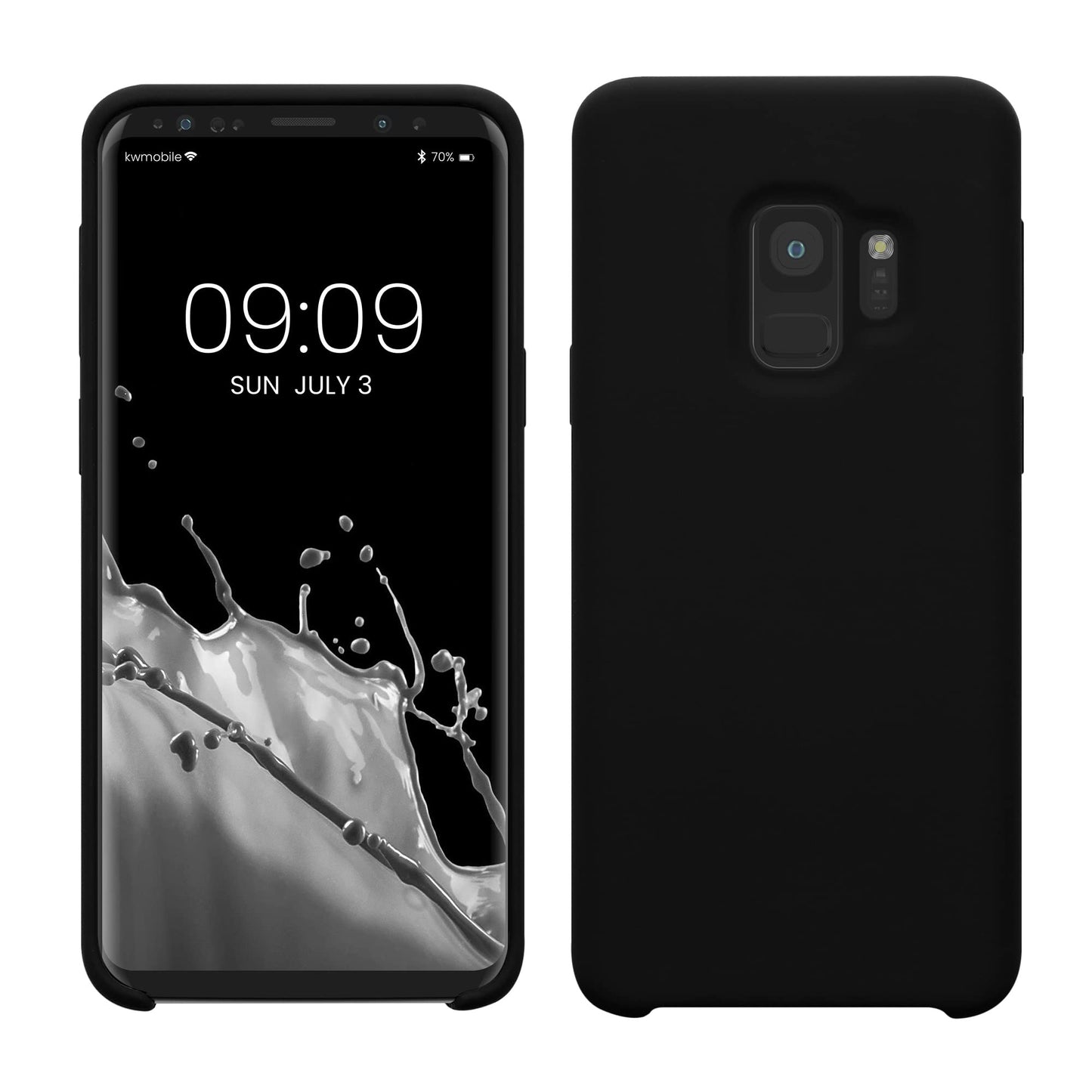 kwmobile Case Compatible with Samsung Galaxy S9 Case - TPU Silicone Phone Cover with Soft Finish - Black