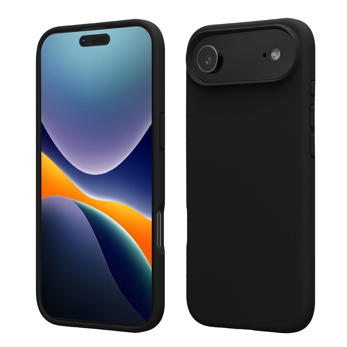 kwmobile Case Compatible with Apple iPhone Air Case - TPU Silicone Phone Cover with Soft Finish - Black