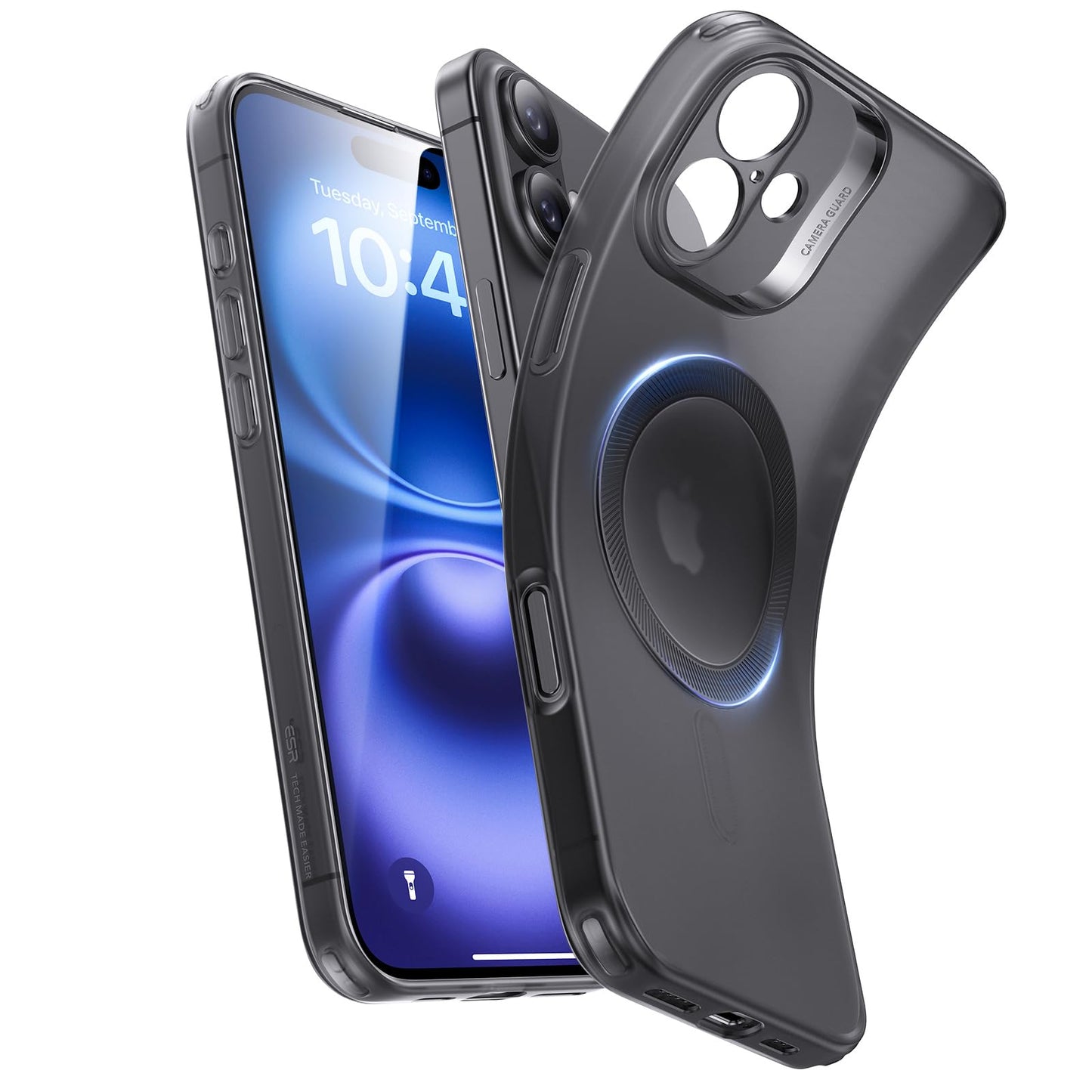 ESR for iPhone 16 Case, Compatible with MagSafe, Camera Protection, Shockproof Thin Cover, Resists Yellowing and Scratches, Magn