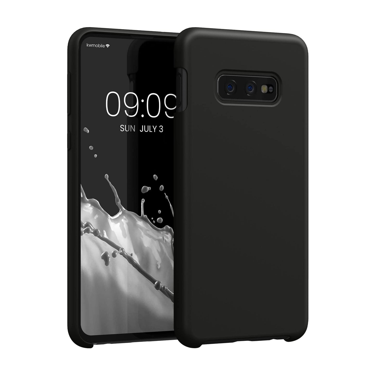 kwmobile Case Compatible with Samsung Galaxy S10e Case - TPU Silicone Phone Cover with Soft Finish - Black Matte