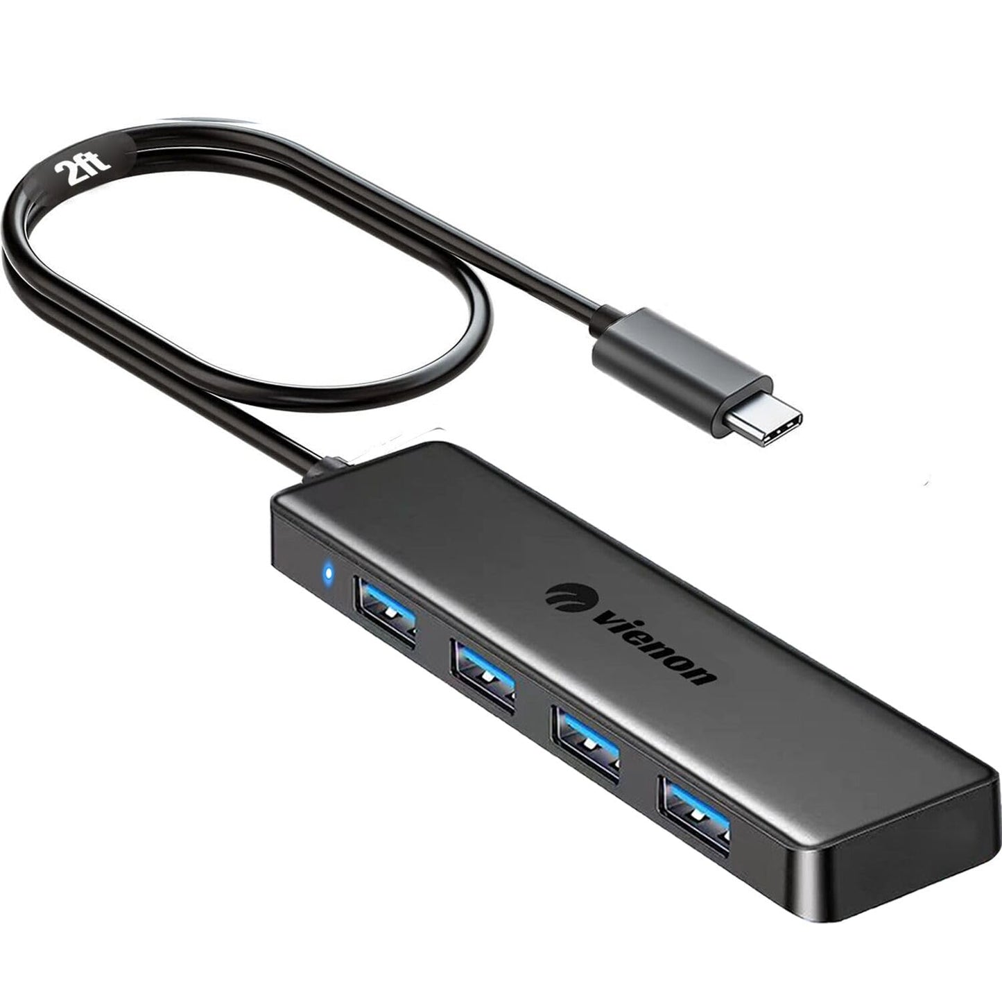 VIENON USB C Hub with 4 USB 3.0 Female Ports, USB C Splitter USB Extender for C Port Laptop, iMac Pro, MacBook, iPad Pro, Dell,