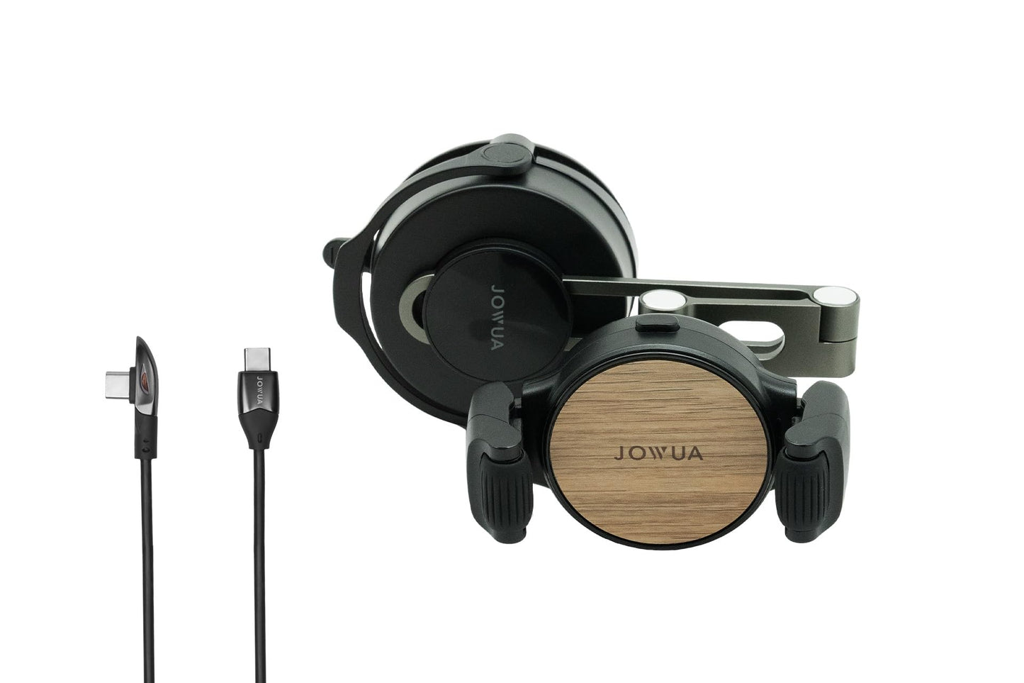 Jowua 6D Tesla Compatible Invisible Foldaway Car Mount (Qi2 Universal Roller Mount) Compatible for Tesla Tesla Model 3/ Y, Model