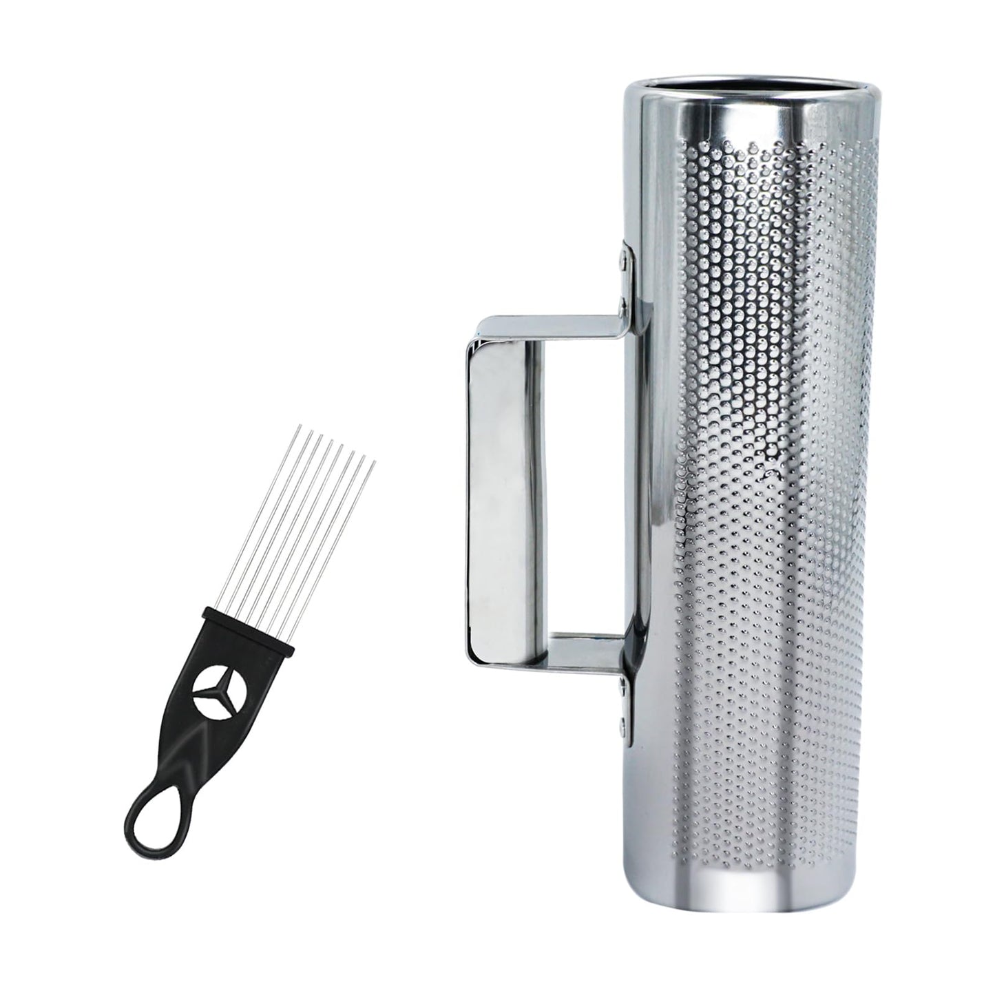 BIGBILLION Guiro Stainless Steel Guiro Instrument 8 3 Latin Percussion Musical Shaker Instruments with Scraper for Live Performa