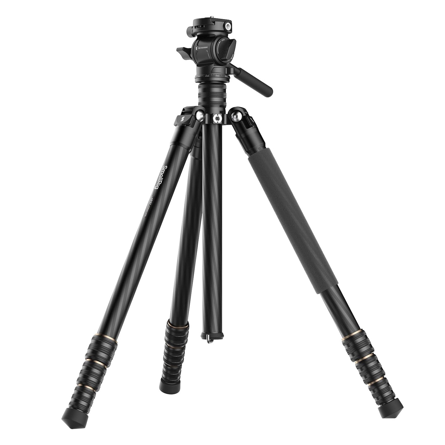 SmallRig CT150 Carbon Fiber Travel Video Tripod, 61.8 Max Load 3kg / 6.6lb for Cameras, DSLR - 4937