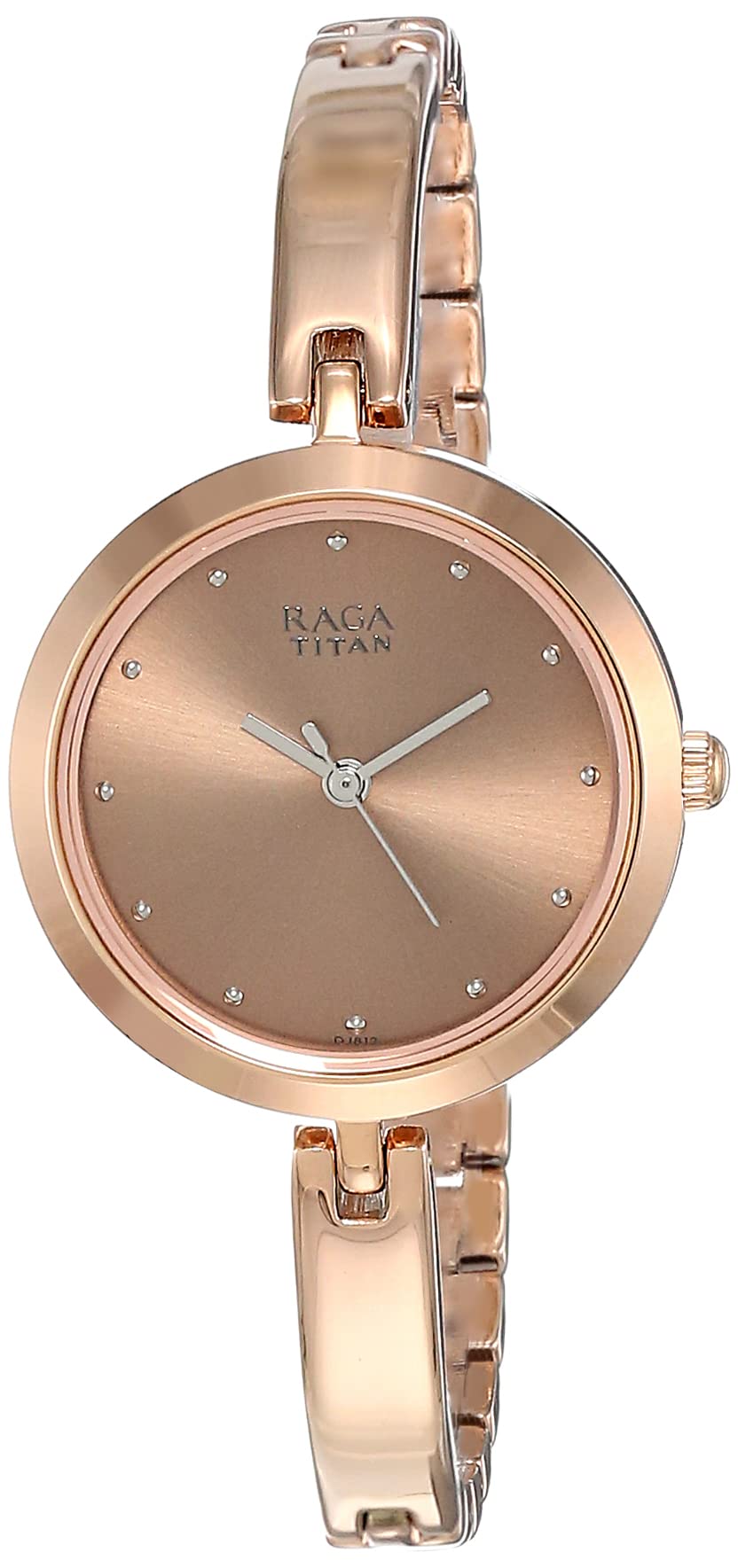Titan Raga Viva WomenS Watch Rose Gold Dial, Metal Strap 2606Wm05