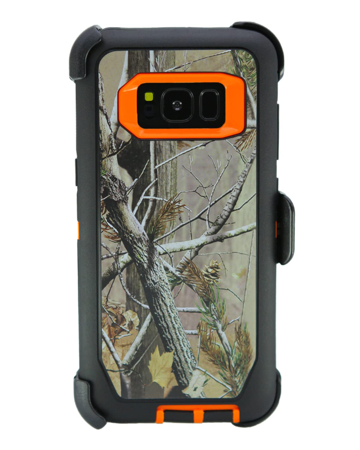 WallSkiN Case for Galaxy S8 (5.8) Heavy Duty Full Body Military Grade Drop Protection Carrying Cover Holder | Holster for Men Be