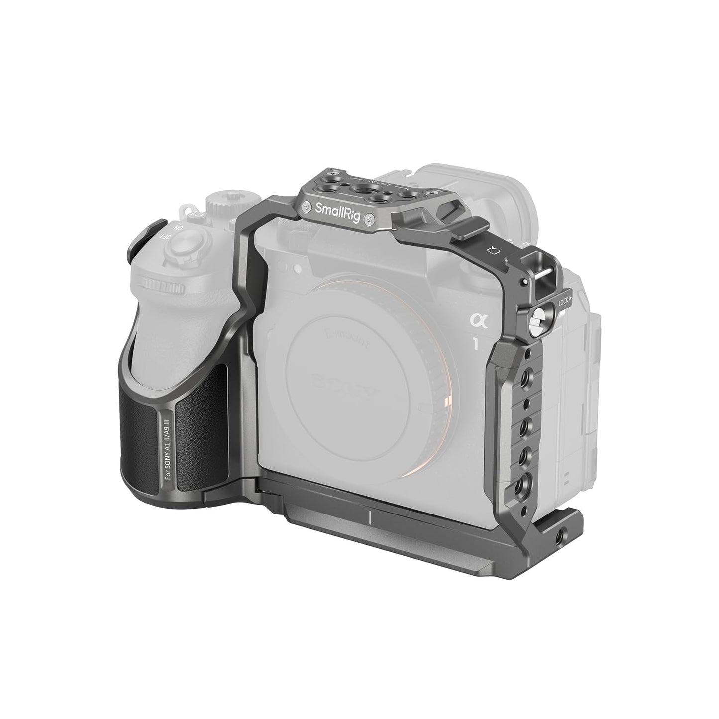 SmallRig Hawklock Quick Release Cage for Sony Alpha 1 II/Alpha 9 III, Multiple Installation Points, Built-in Quick Release Plate
