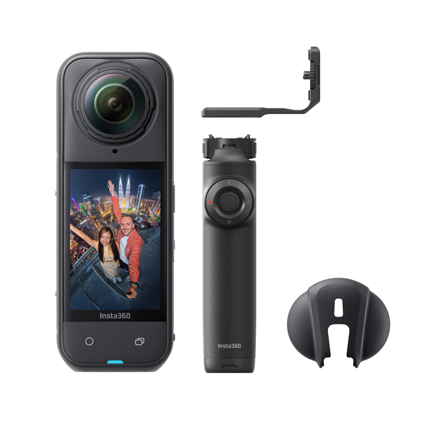 Insta360 X5 Free Framing Selfie Stick Bundle - Waterproof 8K 360 Camera, Leading Low Light, Invisible Selfie Stick Effect, Rugge