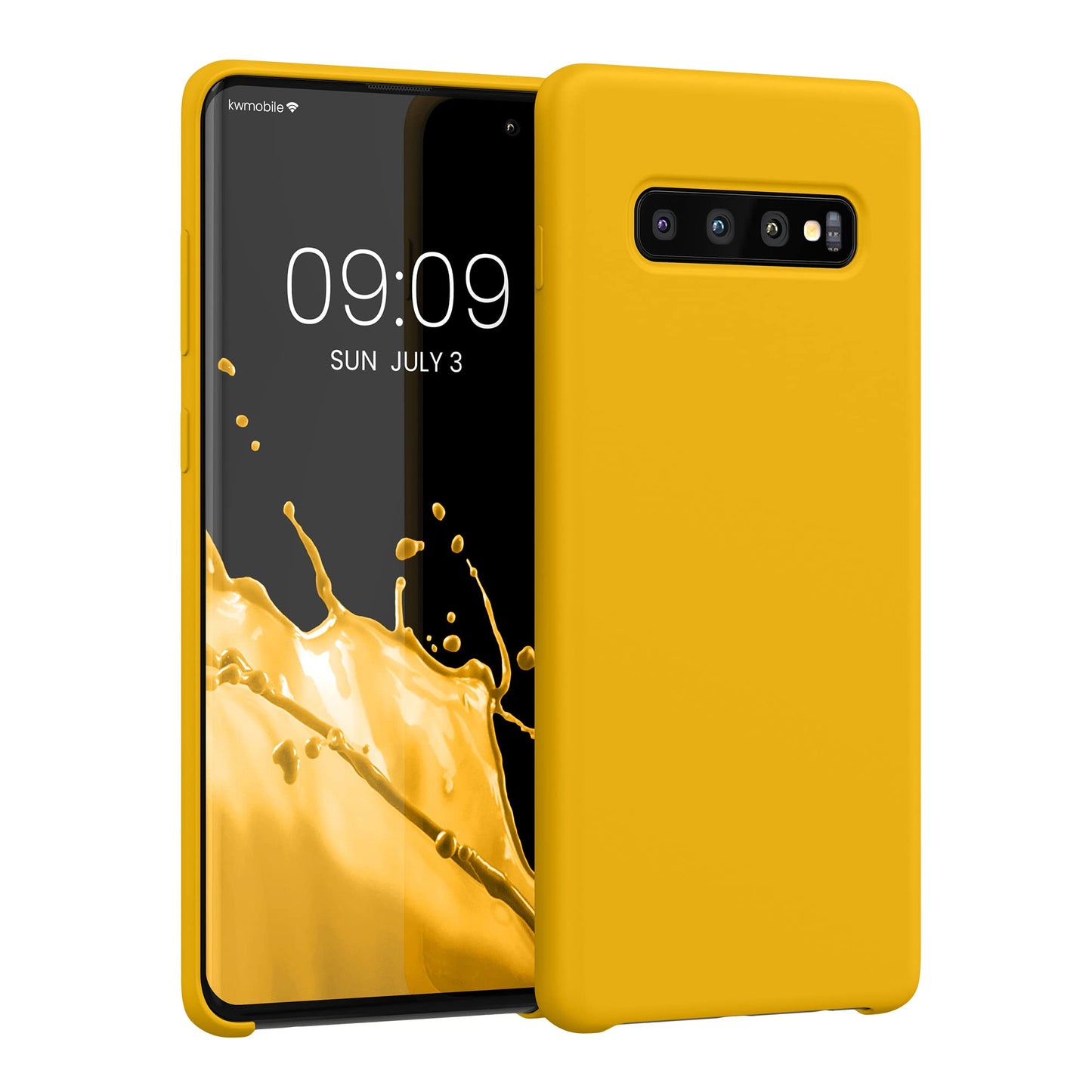 kwmobile Case Compatible with Samsung Galaxy S10 Plus / S10+ Case - TPU Silicone Phone Cover with Soft Finish - Radiant Yellow