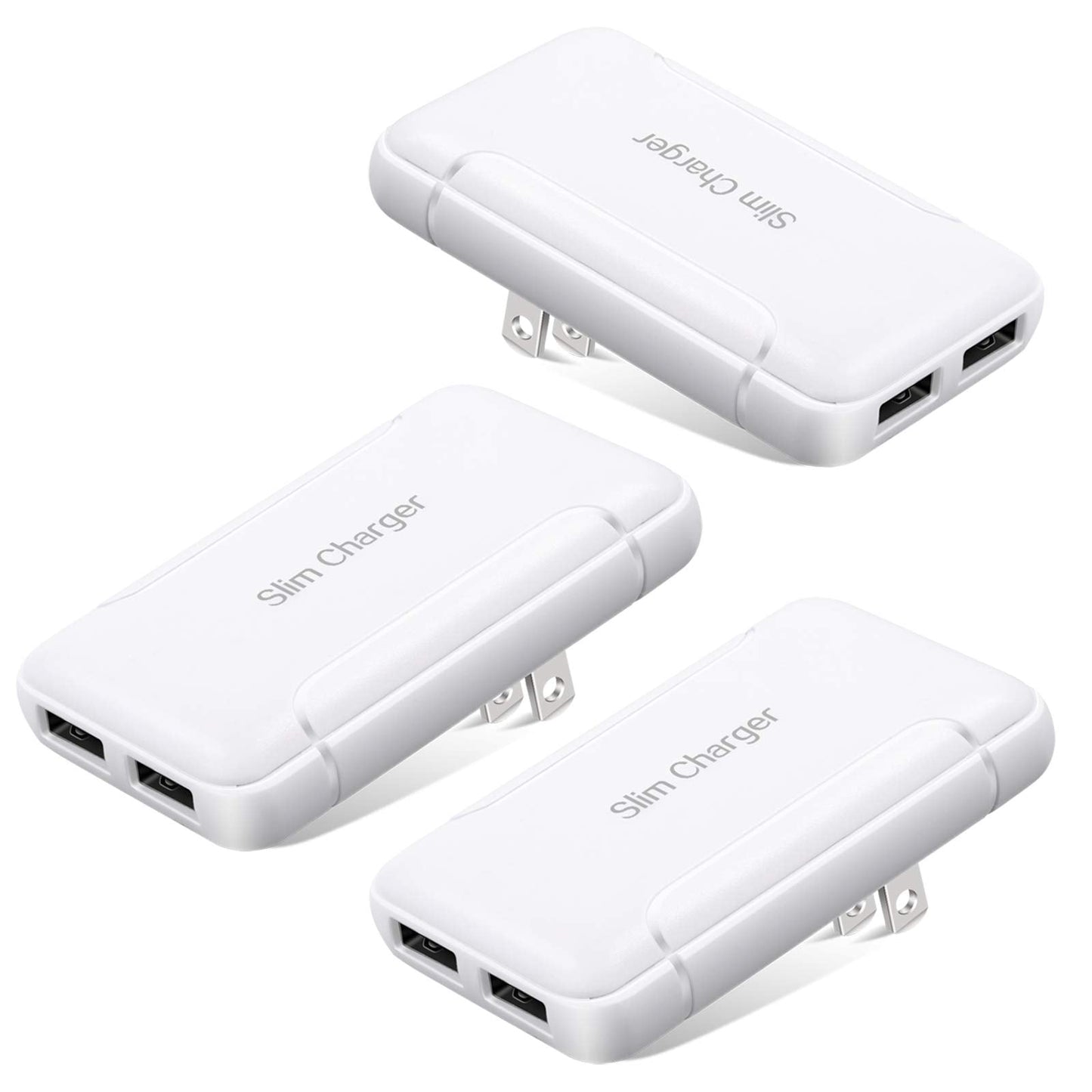 USB Charger Plug, Excgood Ultra Compact USB Wall Charger Foldable Wall Plug Compatible with Home Camera, iPhone 16 15 14 13 Pro