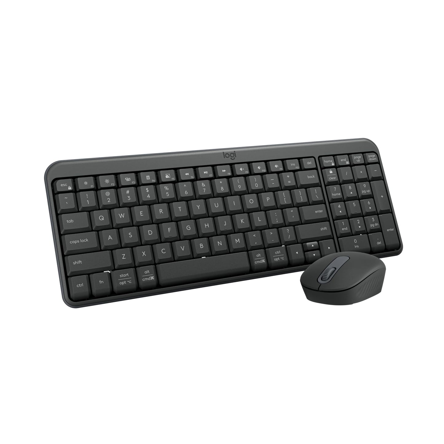 Logitech MK250 Bluetooth Wireless Mouse and Keyboard Combo: Fast & Easy Connectivity, Compact Wireless Keyboard, Ambidextrous Mo